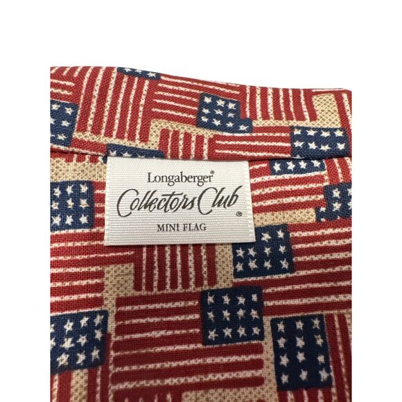 Longaberger Collectors Club Mini Flag Liner Old Glory Basket Accessory - Picture 4 of 5